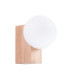 Bulbo Globe Wall Lights Natural Wood White 1x G9-1