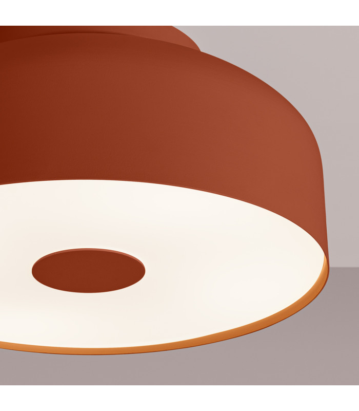 Omiq Cylindrical Ceiling Light Red Ochre 4x E27-4