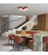 Omiq Cylindrical Ceiling Light Red Ochre 4x E27-10