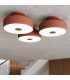 Omiq Cylindrical Ceiling Light Red Ochre 4x E27-12