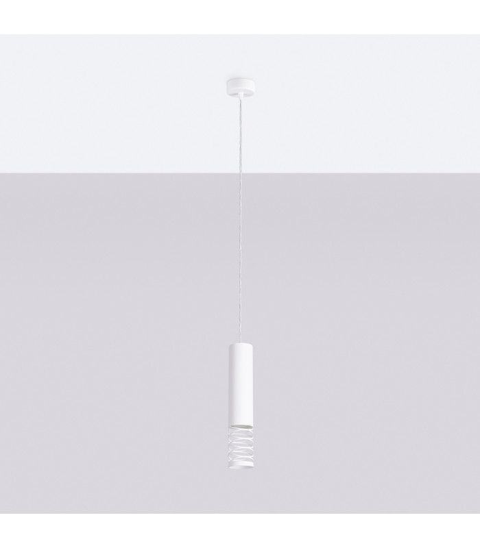 Lami Slim Pendant Ceiling Light White 1x GU10-2