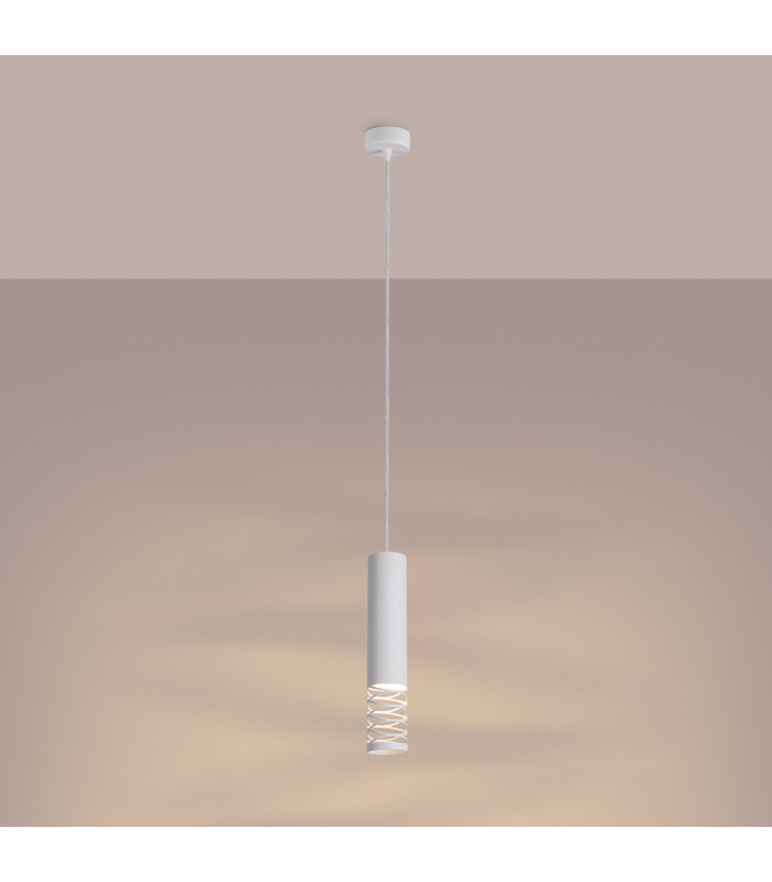 Lami Slim Pendant Ceiling Light White 1x GU10-3