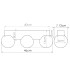 Bulbo Globe Ceiling Light Natural Wood White 3x G9-9