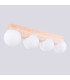 Bulbo Globe Ceiling Light Natural Wood White 4x G9-8