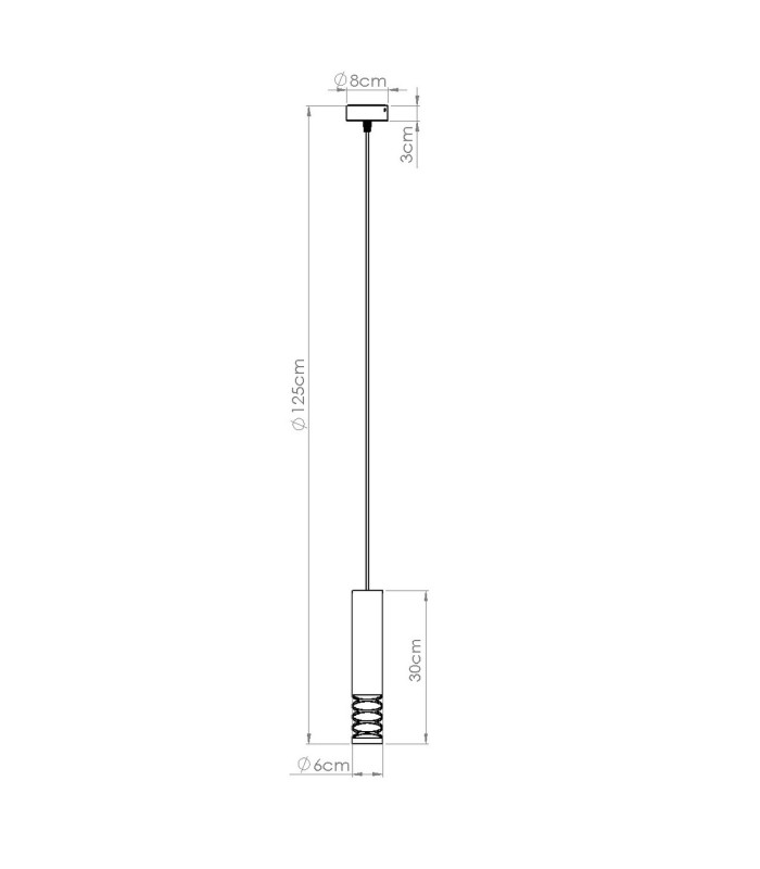 Lami Slim Pendant Ceiling Light White 1x GU10-10
