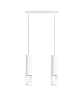 Lami Bar Pendant Ceiling Light White 2x GU10-1