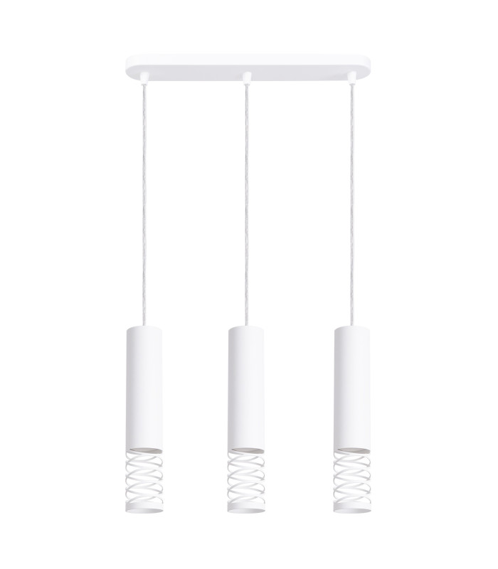 Lami Bar Pendant Ceiling Light White 3x GU10-1