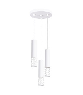 Lami Cluster Pendant Ceiling Light White 3x GU10-1