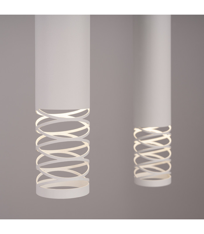 Lami Bar Pendant Ceiling Light White 2x GU10-4