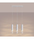 Lami Bar Pendant Ceiling Light White 3x GU10-3