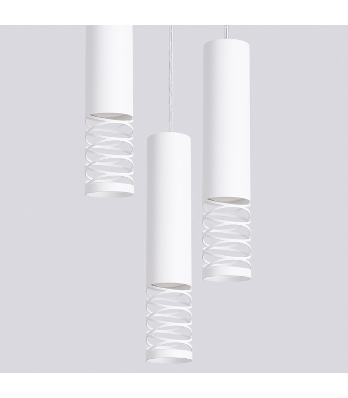 Lami Cluster Pendant Ceiling Light White 3x GU10-4