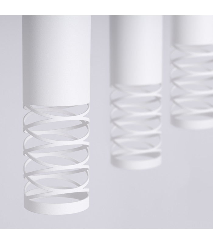 Lami Bar Pendant Ceiling Light White 3x GU10-5