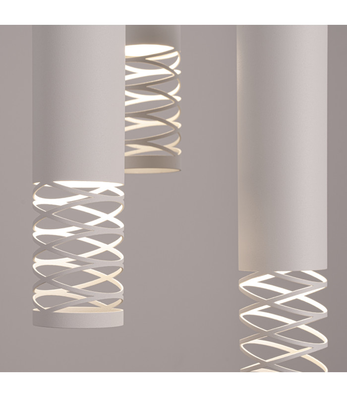 Lami Cluster Pendant Ceiling Light White 3x GU10-5