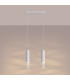 Lami Bar Pendant Ceiling Light White 2x GU10-3