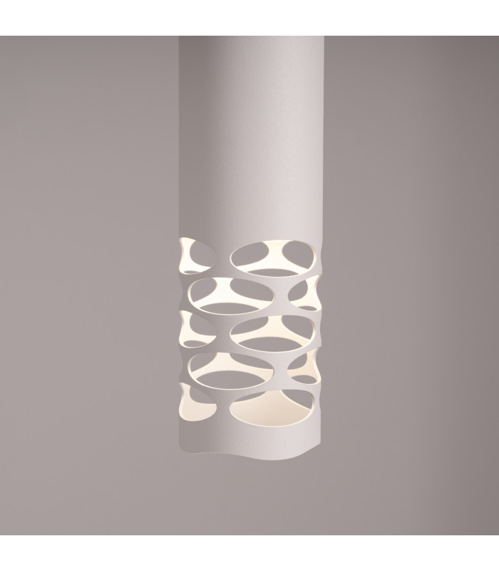 Liro Slim Pendant Ceiling Light White 1x GU10-4