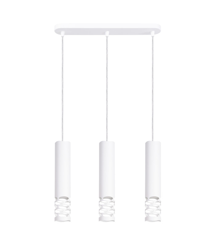 Liro Bar Pendant Ceiling Light White 3x GU10-1