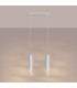 Liro Bar Pendant Ceiling Light White 2x GU10-3