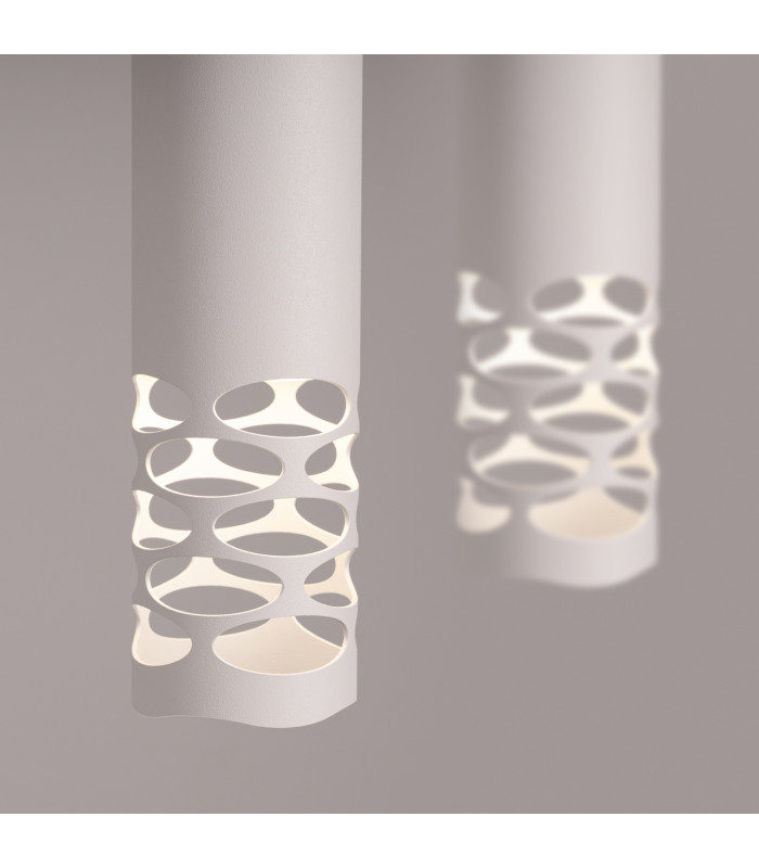 Liro Bar Pendant Ceiling Light White 2x GU10-4