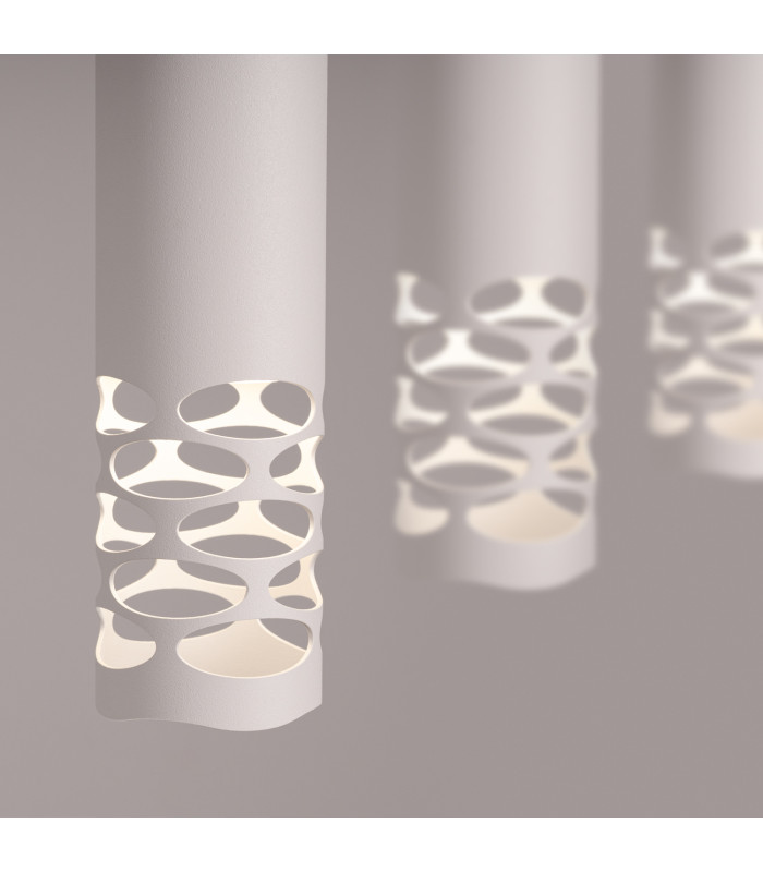 Liro Bar Pendant Ceiling Light White 3x GU10-4