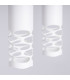 Liro Bar Pendant Ceiling Light White 2x GU10-5