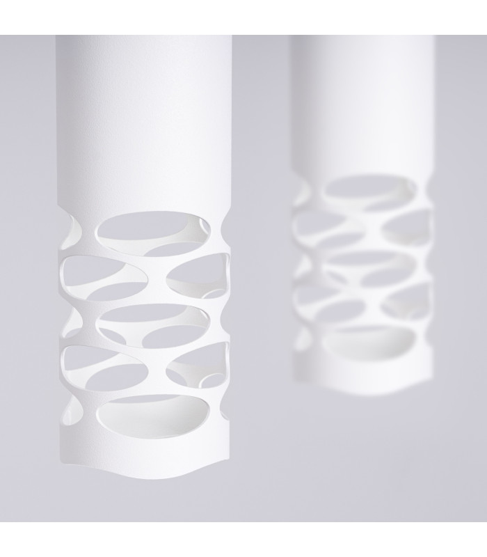 Liro Bar Pendant Ceiling Light White 2x GU10-5