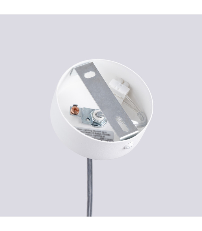 Liro Slim Pendant Ceiling Light White 1x GU10-9