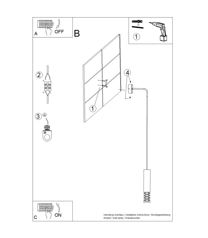 Lami Wall Lamp White 1x GU10-11