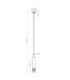 Liro Slim Pendant Ceiling Light White 1x GU10-10
