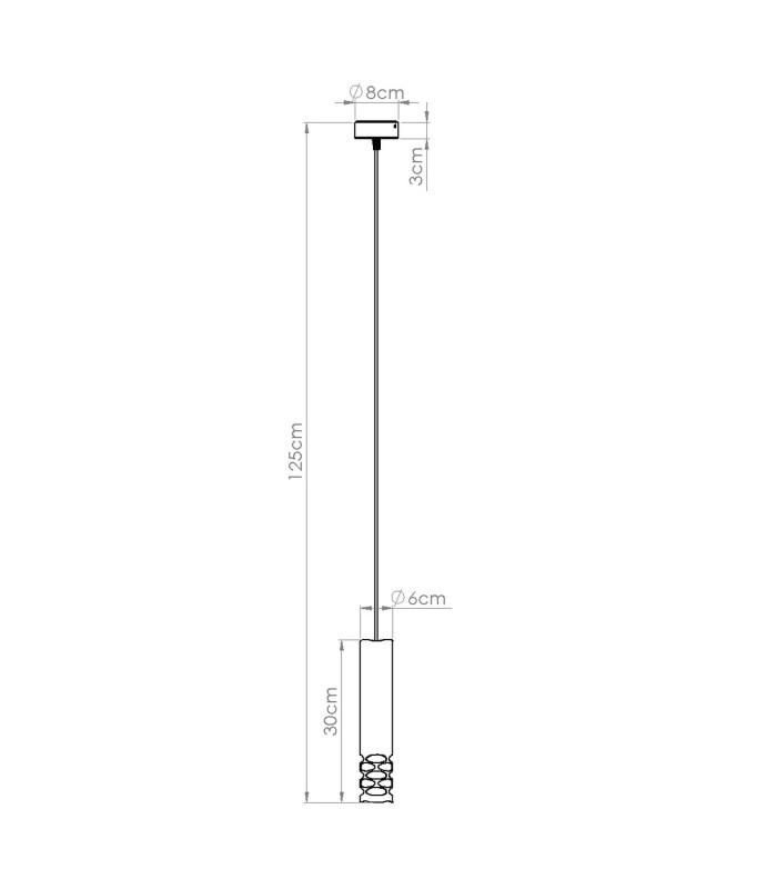 Liro Slim Pendant Ceiling Light White 1x GU10-10