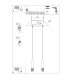 Liro Bar Pendant Ceiling Light White 2x GU10-11