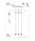 Liro Bar Pendant Ceiling Light White 3x GU10-11
