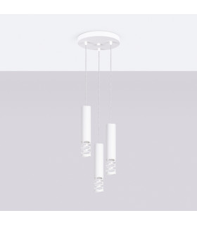 Liro Cluster Pendant Ceiling Light White 3x GU10-2