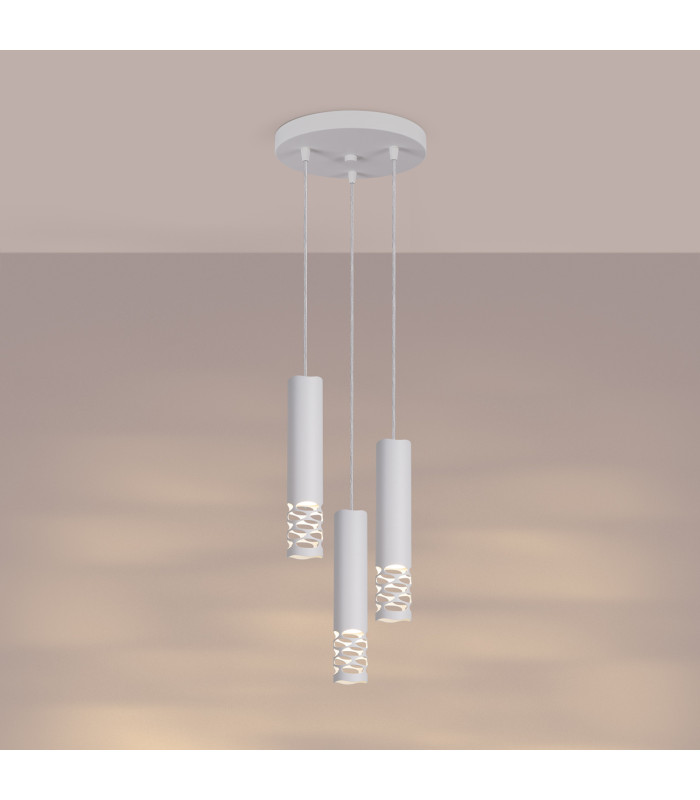 Liro Cluster Pendant Ceiling Light White 3x GU10-3