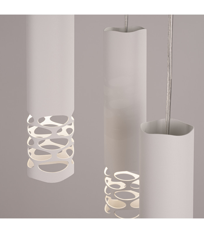 Liro Cluster Pendant Ceiling Light White 3x GU10-5