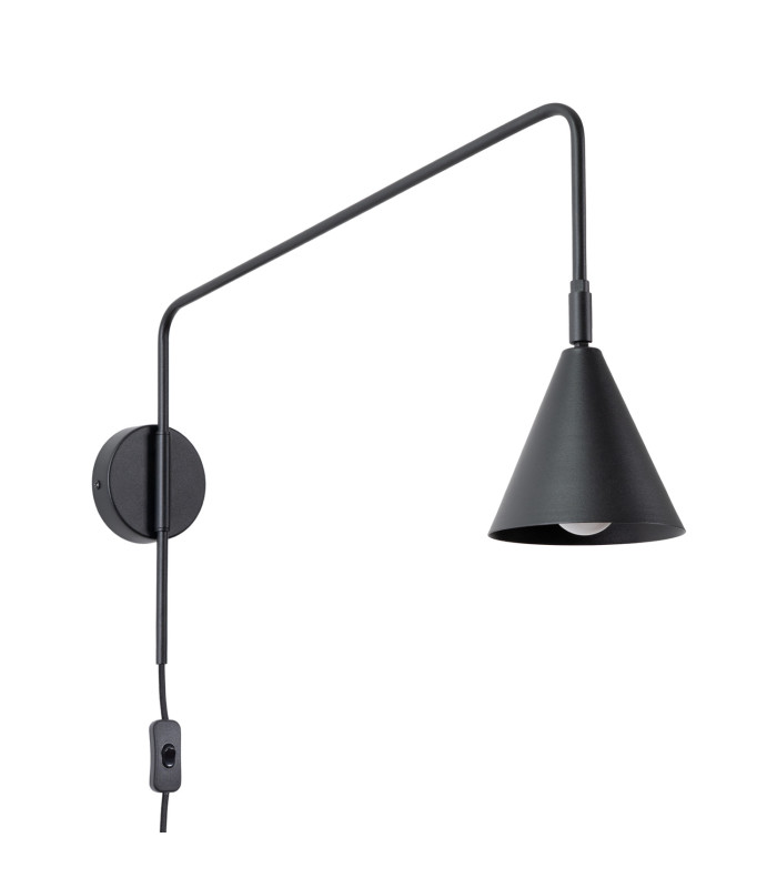 Nox Dome Wall Lamp Black 1x E14-1