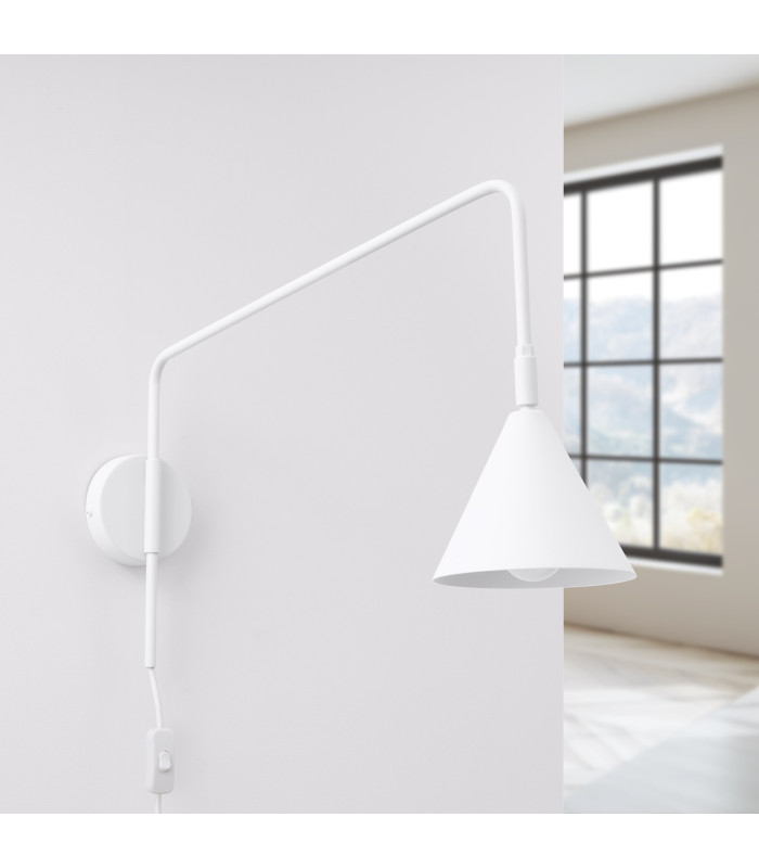 Nox Dome Wall Lamp White 1x E14-2