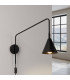 Nox Dome Wall Lamp Black 1x E14-3