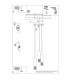 Liro Cluster Pendant Ceiling Light White 3x GU10-11