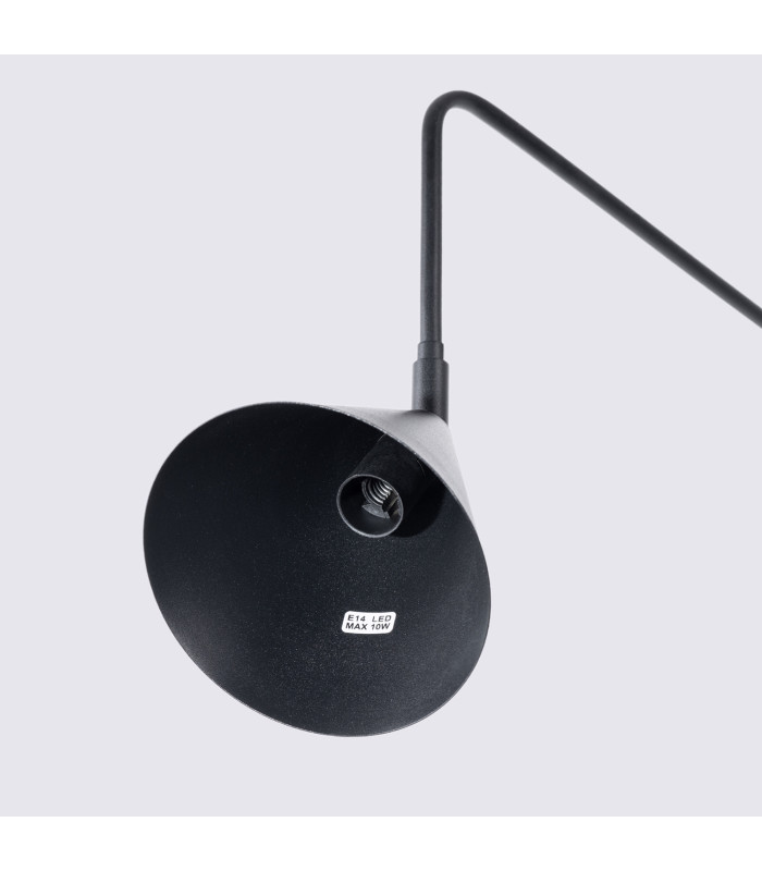 Nox Dome Wall Lamp Black 1x E14-8