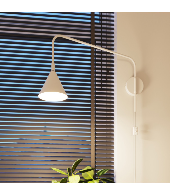 Nox Dome Wall Lamp White 1x E14-14