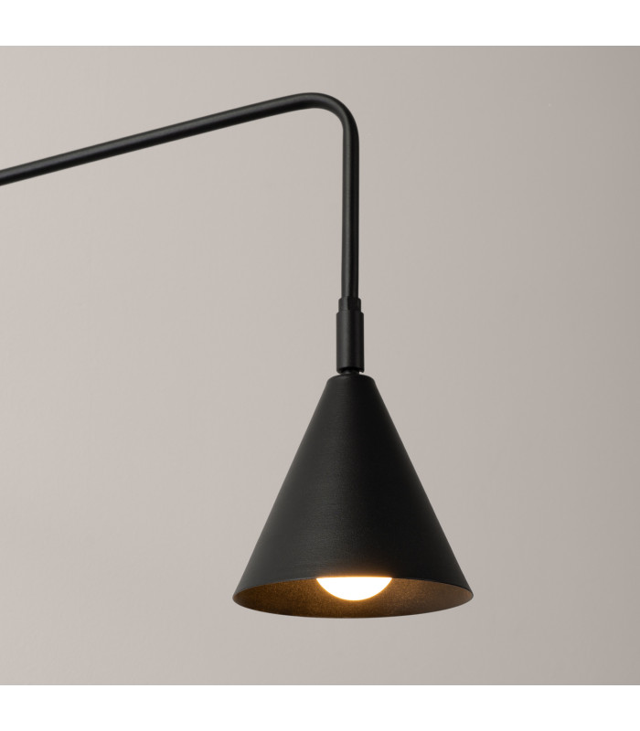 Nox Dome Wall Lamp Black 1x E14-4