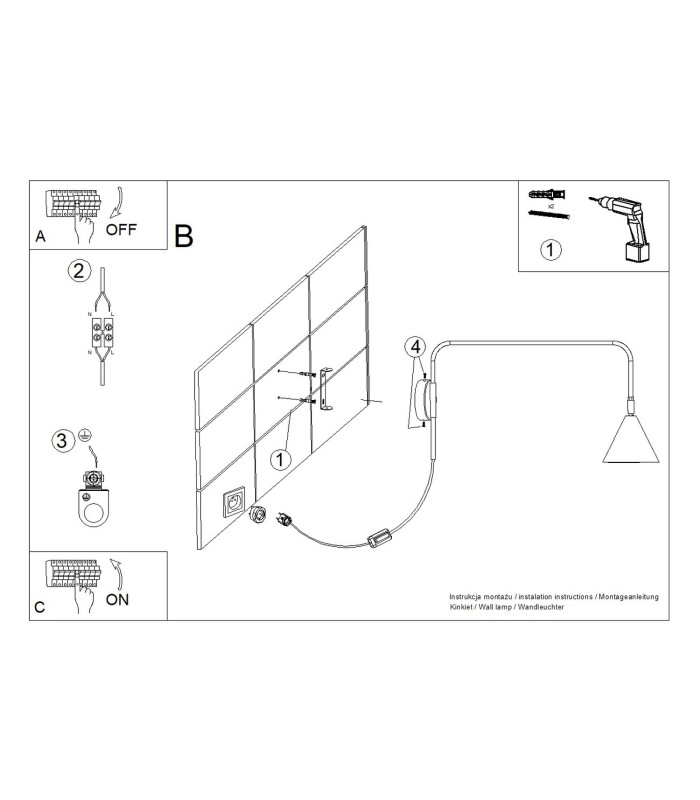 Nox Dome Wall Lamp White 1x E14-11