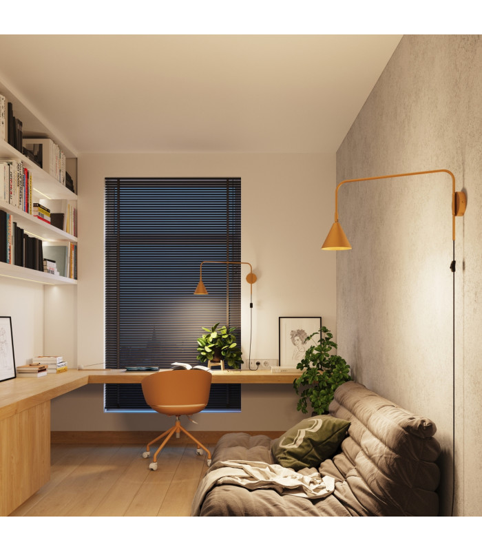 Nox Dome Wall Lamp Gold Black 1x E14-12