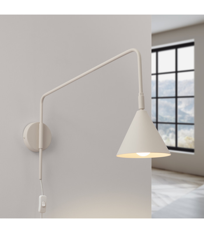 Nox Dome Wall Lamp Beige 1x E14-3