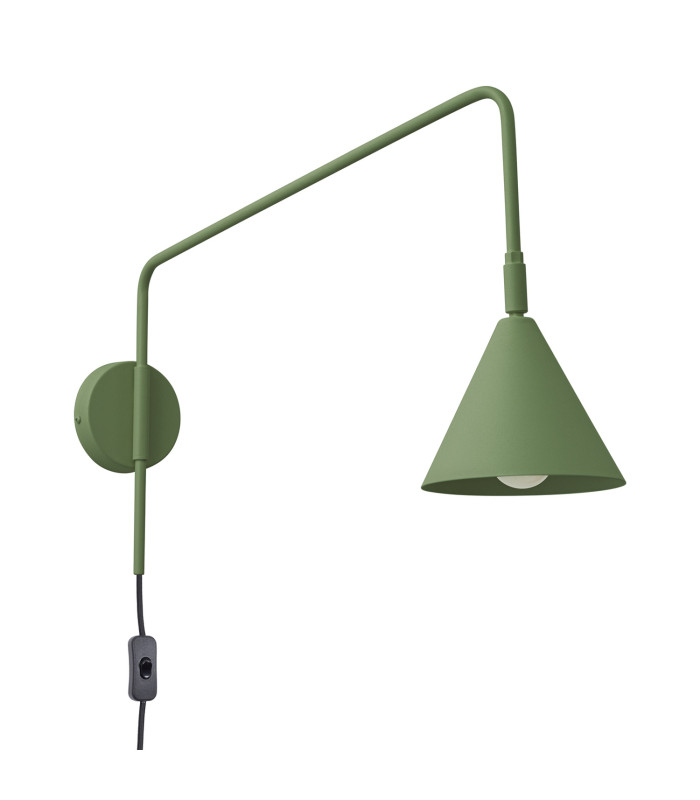 Nox Dome Wall Lamp Olive Green 1x E14-1