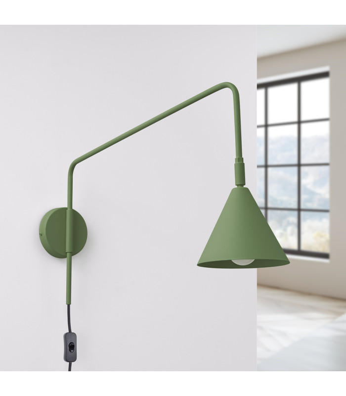 Nox Dome Wall Lamp Olive Green 1x E14-2