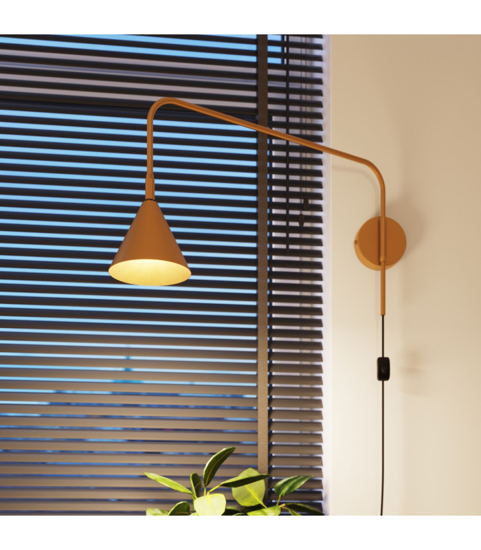 Nox Dome Wall Lamp Gold Black 1x E14-14