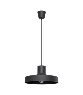 Bilo Dome Pendant Ceiling Light Black 1x E27-1