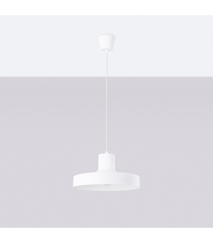Bilo Dome Pendant Ceiling Light White 1x E27-2