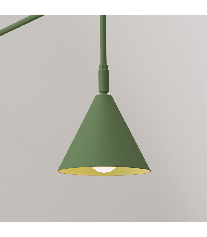 Nox Dome Wall Lamp Olive Green 1x E14-4